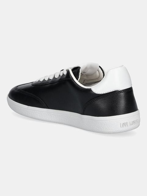 Love Moschino sneakersy skórzane damskie kolor czarny JA15112G1NIA100A