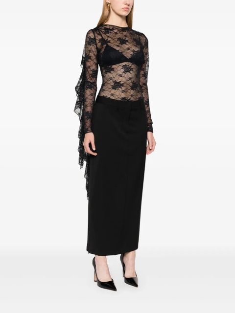 Oséree scarf-detail bodysuit - Black - zdjęcie produktu nr 2