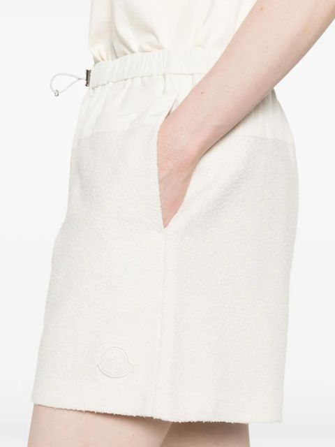 Moncler logo-patch drawstring shorts - Neutrals