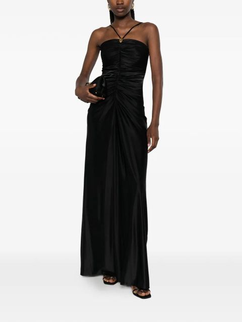 Max Mara Oggetti ruched square-neck maxi dress - Black - zdjęcie produktu nr 2