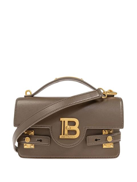 Balmain logo-plaque leather shoulder bag - Neutrals - zdjęcie produktu nr 1