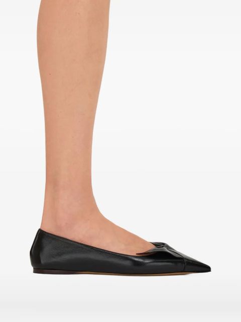 Ferragamo Bow leather ballerina shoes - Black - zdjęcie produktu nr 2