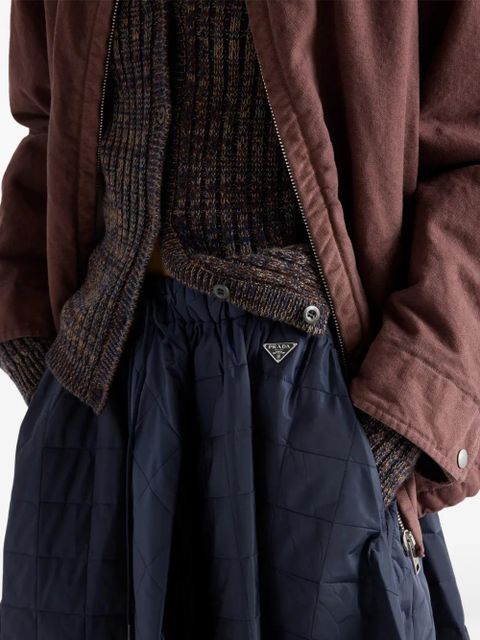 Prada quilted midi skirt - Blue - zdjęcie produktu nr 2