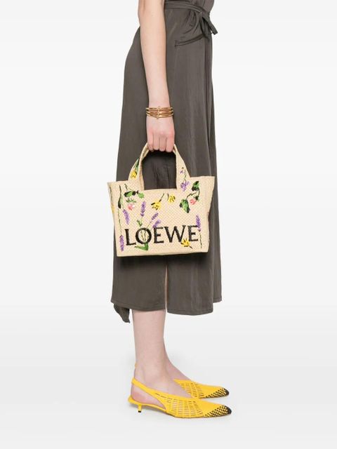 LOEWE small Loewe Font tote bag - Neutrals - zdjęcie produktu nr 2