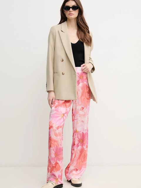 Marc Aurel spodnie damskie kolor różowy proste high waist 1827-1001-93395 - zdjęcie produktu nr 2