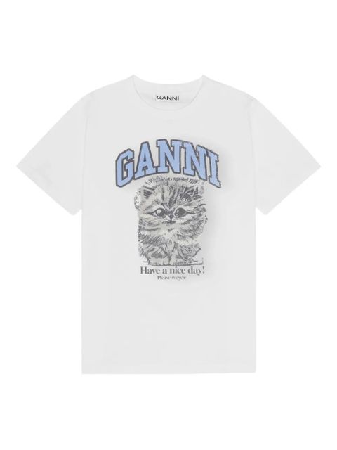 GANNI organic cotton T-shirt - White - zdjęcie produktu nr 1