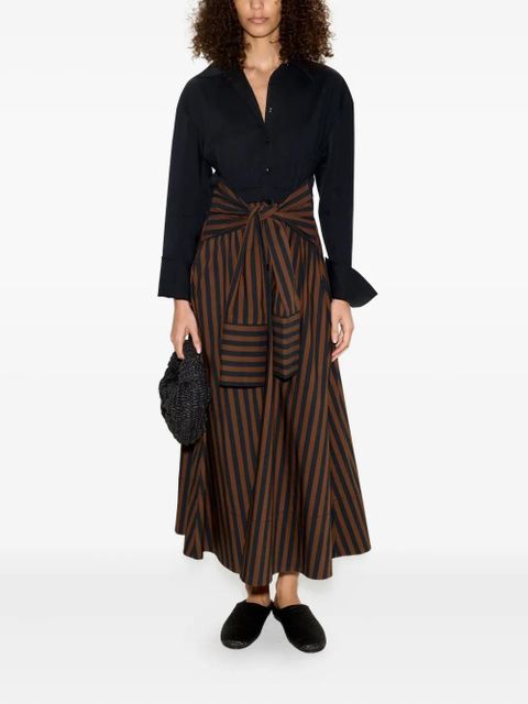 Simon Miller Inna striped poplin maxi dress - Black - zdjęcie produktu nr 2