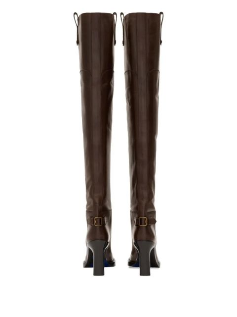Burberry 85mm Cavalier calf-leather thigh-high boots - Brown - zdjęcie produktu nr 2
