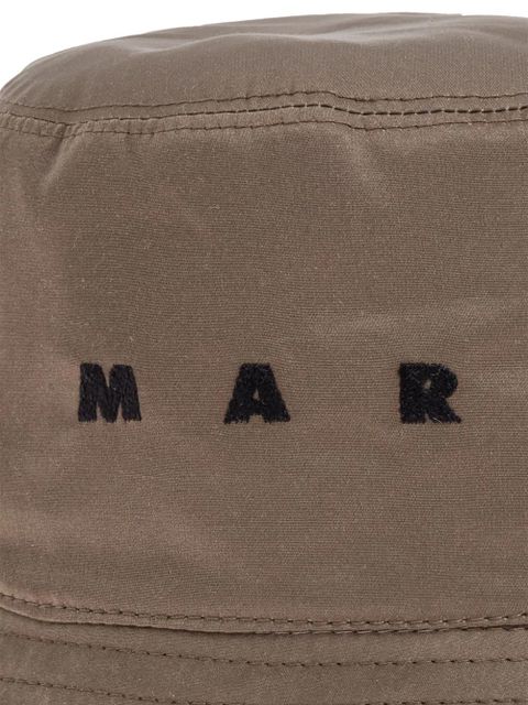 Marni logo-embroidered bucket hat - Brown - zdjęcie produktu nr 2
