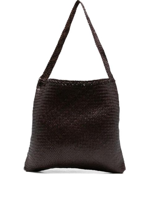 DRAGON DIFFUSION woven leather shoulder bag - Brown - zdjęcie produktu nr 1