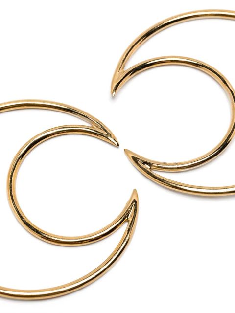 Marine Serre Moon hoop earrings - Gold - zdjęcie produktu nr 2
