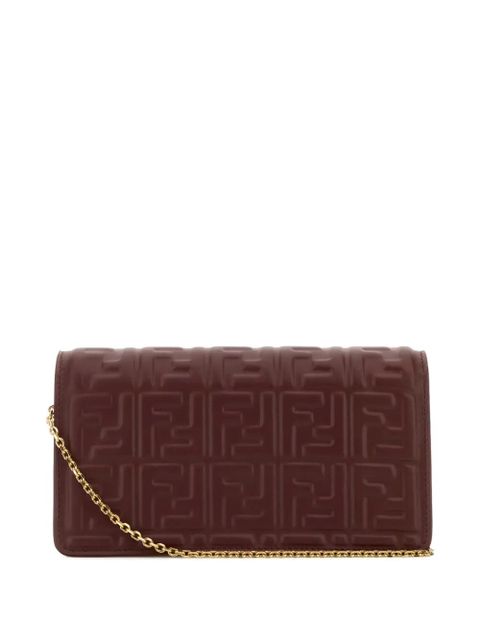 FENDI small baguette embossed shoulder bag - Brown - zdjęcie produktu nr 2