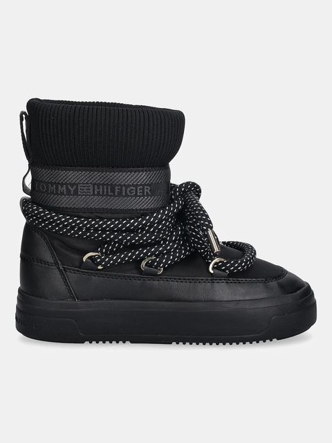 Tommy Hilfiger śniegowce SNOW BOOT WATER REPELLENT kolor czarny FW0FW09260 - zdjęcie produktu nr 2