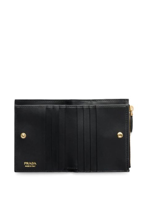Prada small textured leather wallet - Black
