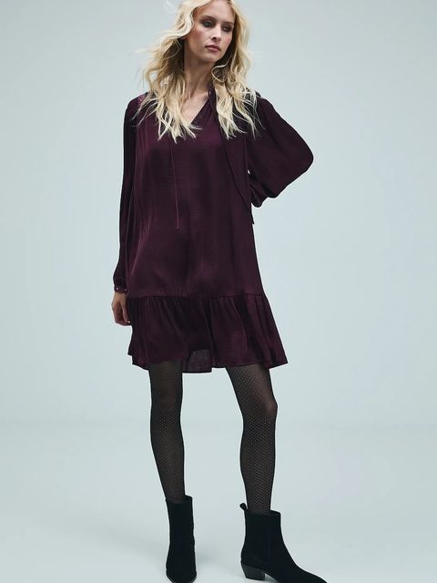 Medicine sukienka kolor bordowy mini oversize - zdjęcie produktu nr 1