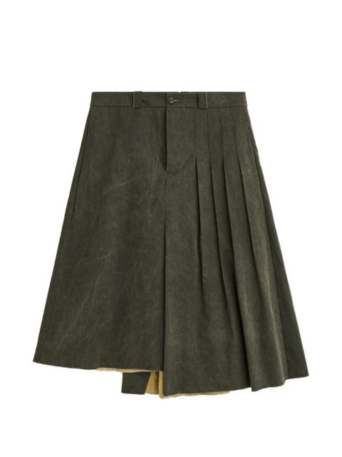 OUR LEGACY Origami pleated midi skirt - Green - zdjęcie produktu nr 1