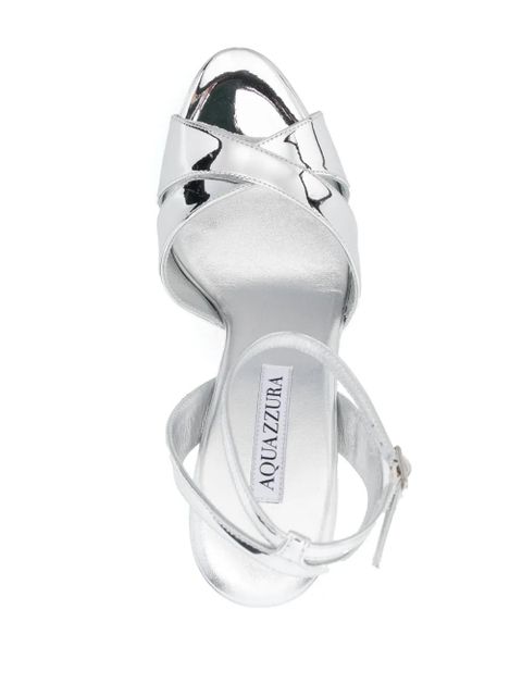Aquazzura Divine Plateau 130mm platform sandals - Silver - zdjęcie produktu nr 2