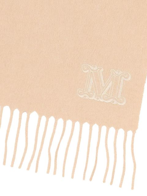 Max Mara embroidered fringed scarf - Neutrals - zdjęcie produktu nr 2