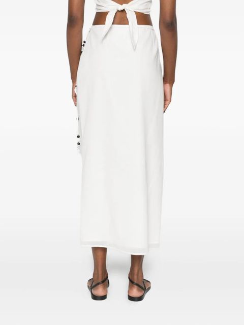 SIR. Azura midi skirt - White