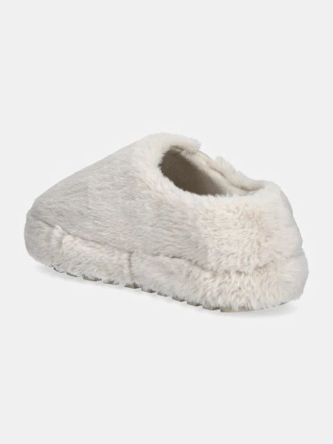Calvin Klein Jeans kapcie HOME ANKE SLIPPER WN FUR kolor beżowy YW0YW01596