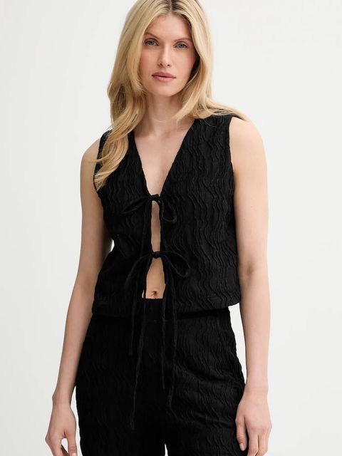 Answear.LAB kamizelka i spodnie damski kolor czarny - zdjęcie produktu nr 2