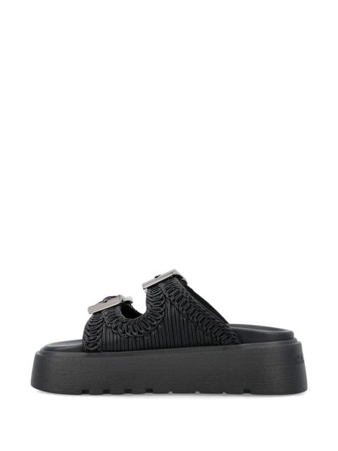 Casadei Birky Ale flatform slides - Black