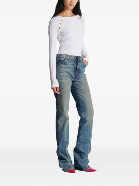 Balmain faded flared jeans - Blue