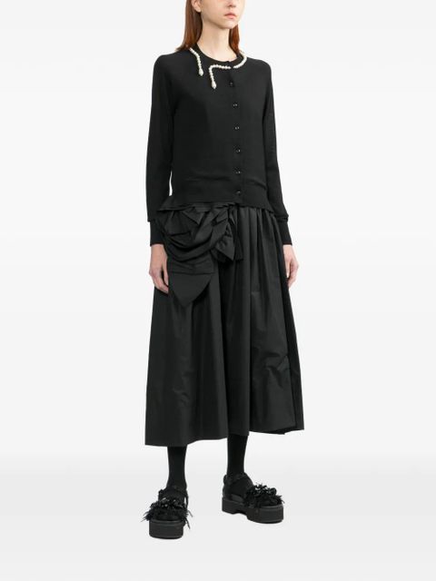 Simone Rocha pearl beaded cardigan - Black - zdjęcie produktu nr 2