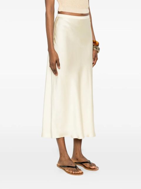 ANINE BING Bar silk midi skirt - Yellow