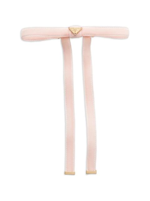 Prada Velvet hair clip - Pink - zdjęcie produktu nr 1