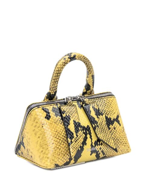 The Attico mini Friday snakeskin-effect tote bag - Yellow - zdjęcie produktu nr 2