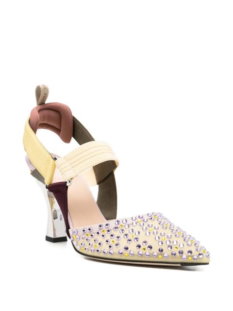 FENDI Colibrì embellished pumps - Neutrals - zdjęcie produktu nr 2