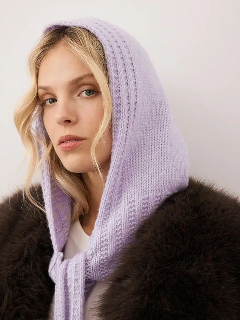 Bizuu kominiarka z dodatkiem wełny BIFFI kolor fioletowy BIFFI FIOLETOWY - zdjęcie produktu nr 1