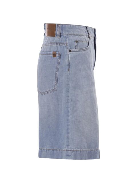 Weekend Max Mara contrasting-stitch shorts - Blue