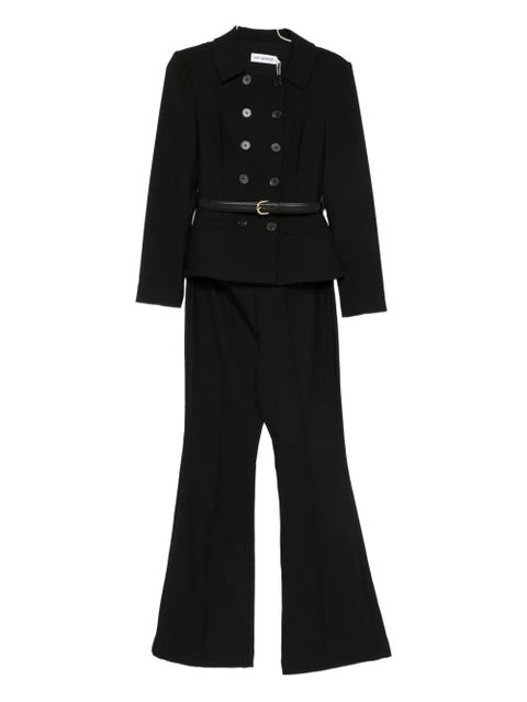 Self-Portrait double-breasted jumpsuit - Black