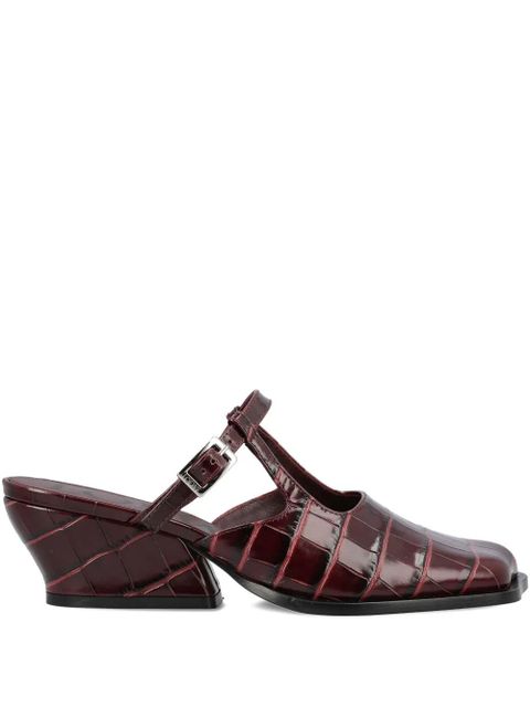 LOEWE 45mm Onda T-strap mules - Red - zdjęcie produktu nr 1
