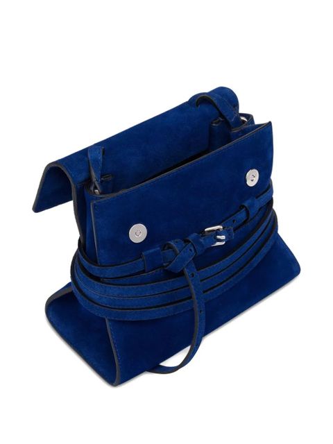 Moschino suede tote bag - Blue