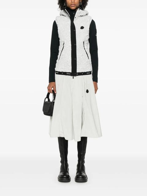 Moncler A-line midi skirt - Grey