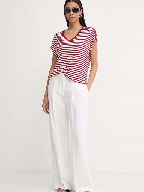 Morgan t-shirt damski z wiskozy - zdjęcie produktu nr 1