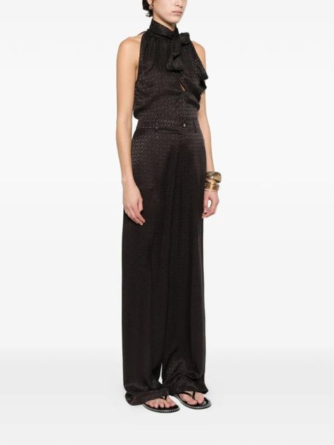 Gucci patterned trousers - Brown