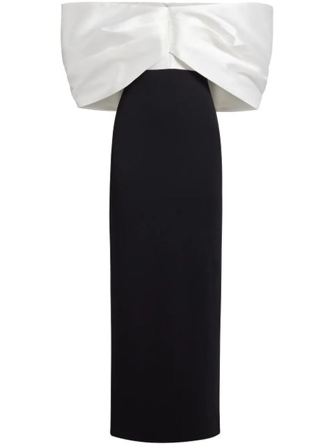 Solace London Filippa off-shoulder gown - Black - zdjęcie produktu nr 1