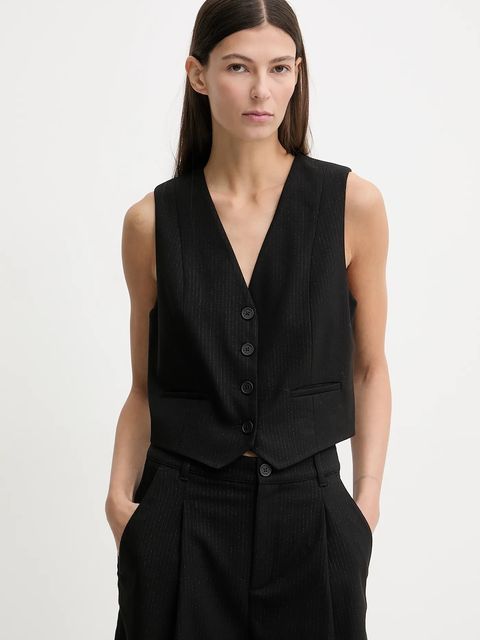 Marc O'Polo kamizelka kolor czarny jednorzędowa 5000007583 - zdjęcie produktu nr 1