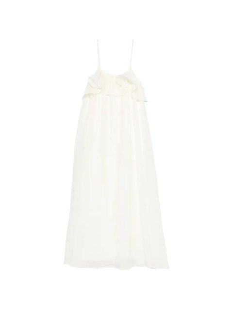 Eleh ruffled midi dress - White - zdjęcie produktu nr 1