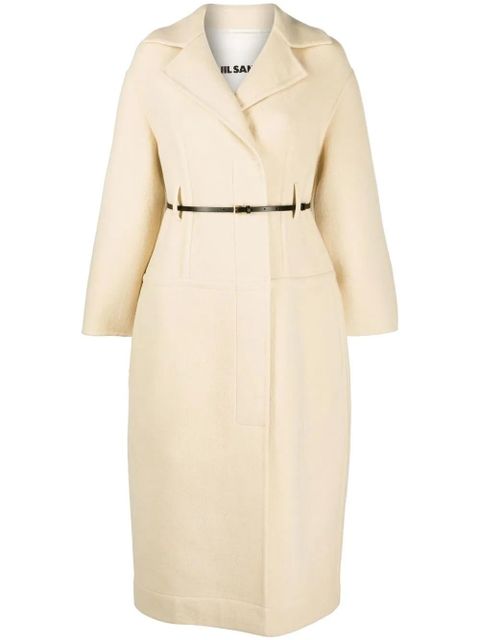 Jil Sander belted wool coat - Neutrals - zdjęcie produktu nr 1