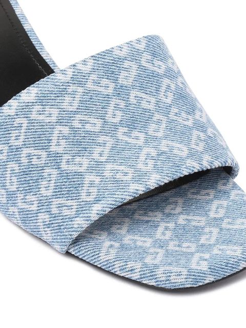 Givenchy 55mm 4G denim sandals - Blue