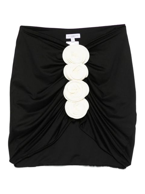 La Reveche Bouquet mini skirt - Black - zdjęcie produktu nr 1