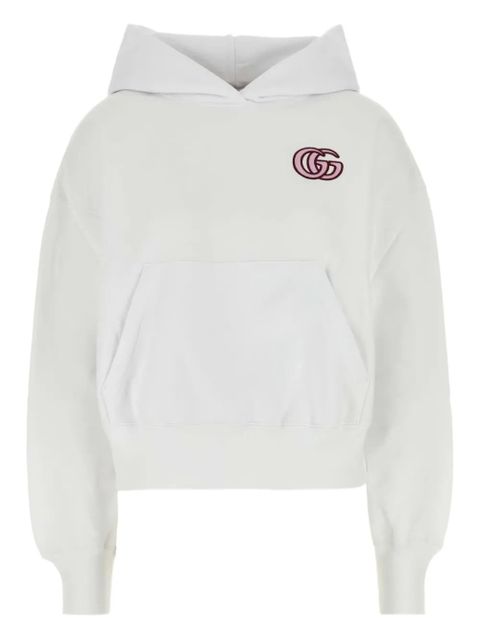 Gucci logo-embroidered hoodie - White - zdjęcie produktu nr 1