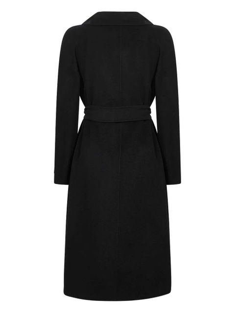 Max Mara lapel-collar belted coat - Black - zdjęcie produktu nr 2