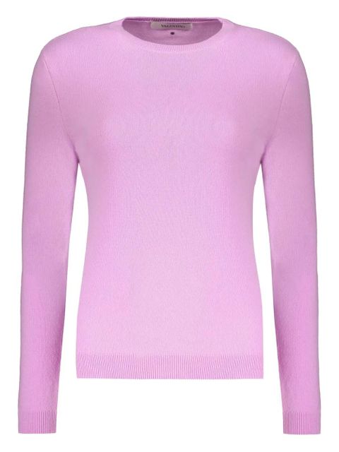 Valentino Garavani ribbed crew-neck sweater - Pink - zdjęcie produktu nr 1