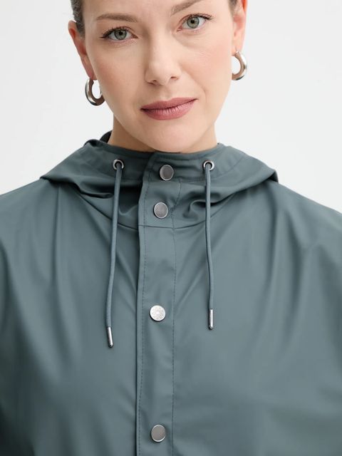 Rains kurtka 12010 Jacket kolor niebieski przejściowa 12010